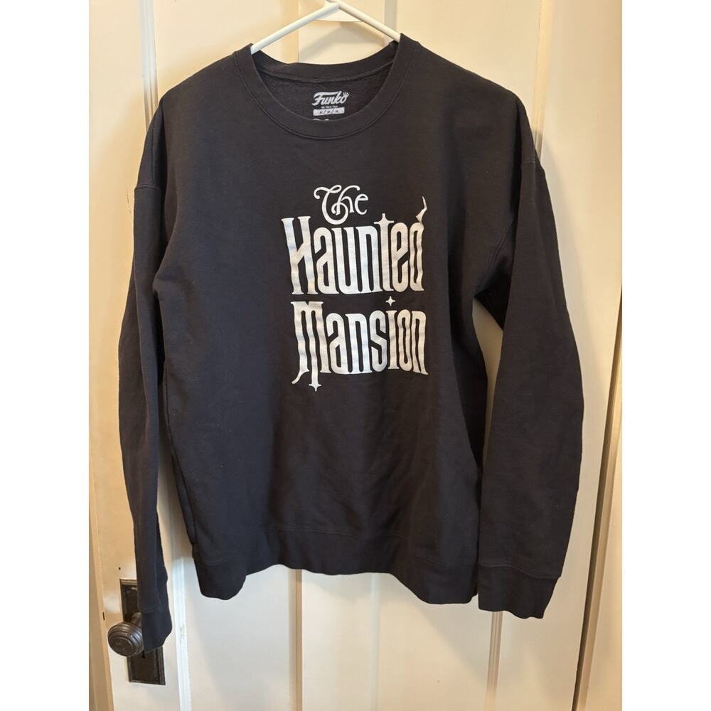 The Haunted Mansion Black Pullover Disney Crewneck Sweatshirt M Funko